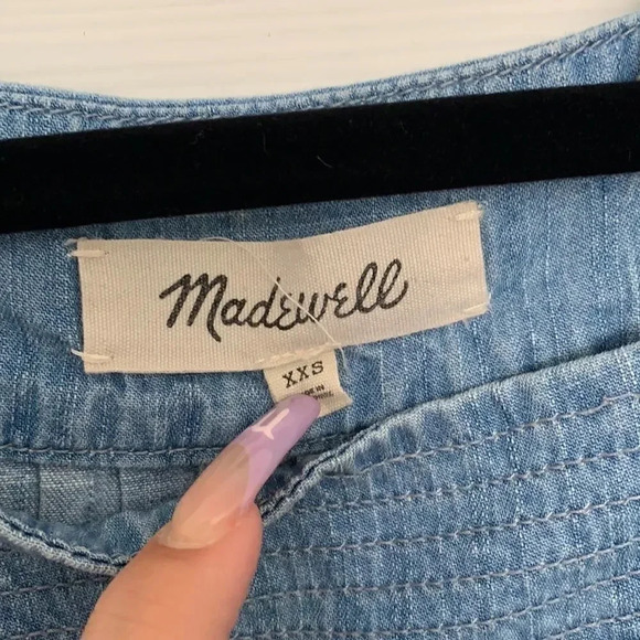 Madewell Square Neck Denim Top - Picture 6 of 6